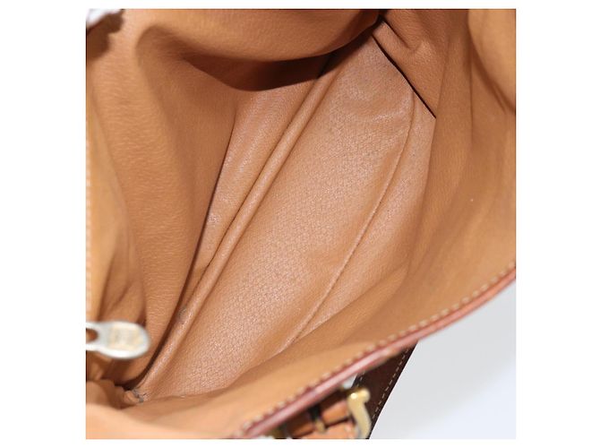 Céline Sac fourre-tout en toile Macadam CELINE en cuir PVC marron doré Auth bs30784 - vue 10