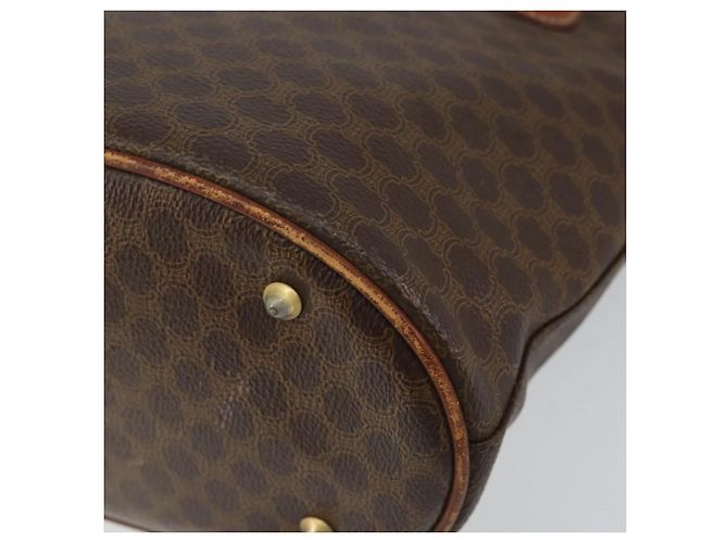 Céline Sac fourre-tout en toile Macadam CELINE en cuir PVC marron doré Auth bs30784 - vue 16