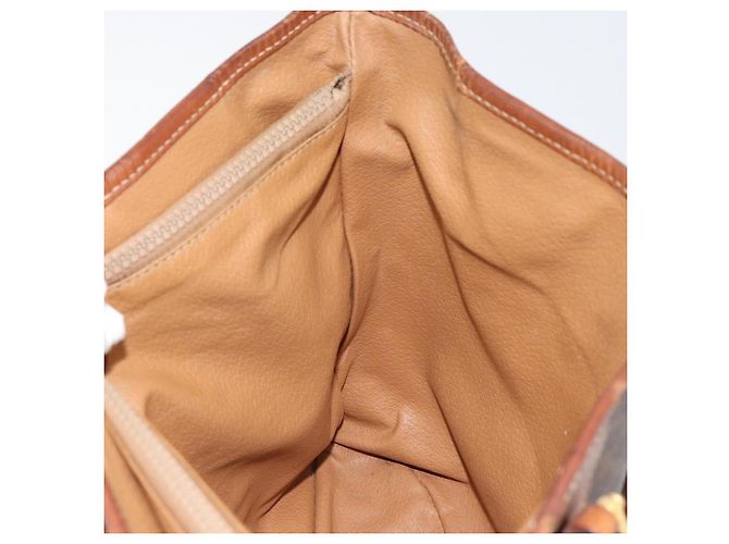 Céline Sac fourre-tout en toile Macadam CELINE en cuir PVC marron doré Auth bs30784 - vue 20