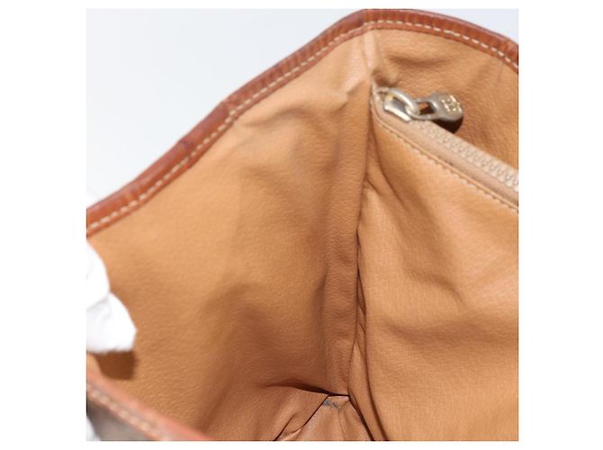 Céline Sac fourre-tout en toile Macadam CELINE en cuir PVC marron doré Auth bs30784 - vue 21