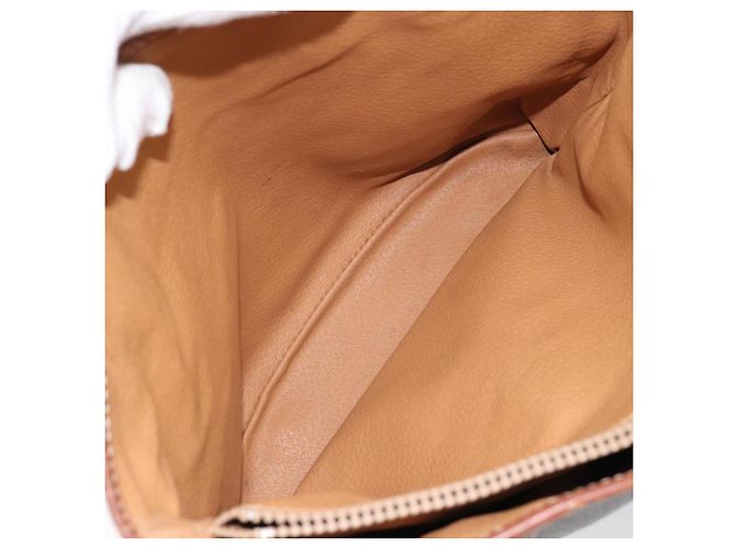 Céline Sac fourre-tout en toile Macadam CELINE en cuir PVC marron doré Auth bs30784 - vue 23