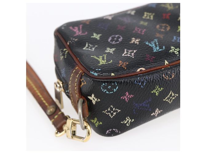 LOUIS VUITTON Pochette Wapity Monogram Multicolore Nera M58034 Auth 152412 Nero - vista 14