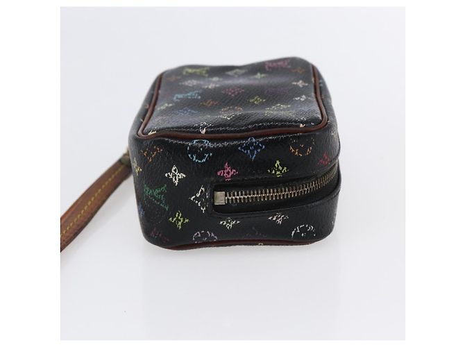 LOUIS VUITTON Pochette Wapity Monogram Multicolore Nera M58034 Auth 152412 Nero - vista 4