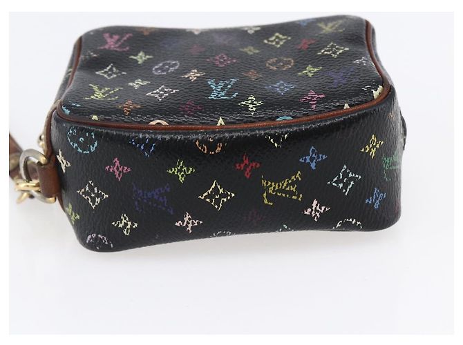 LOUIS VUITTON Pochette Wapity Monogram Multicolore Nera M58034 Auth 152412 Nero - vista 5