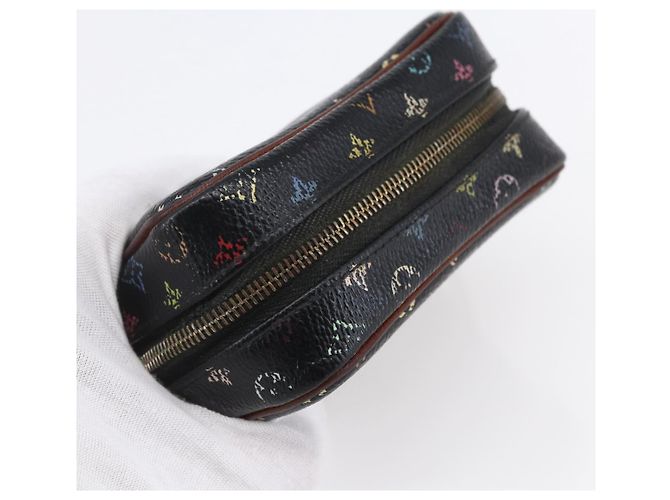LOUIS VUITTON Pochette Wapity Monogram Multicolore Nera M58034 Auth 152412 Nero - vista 6