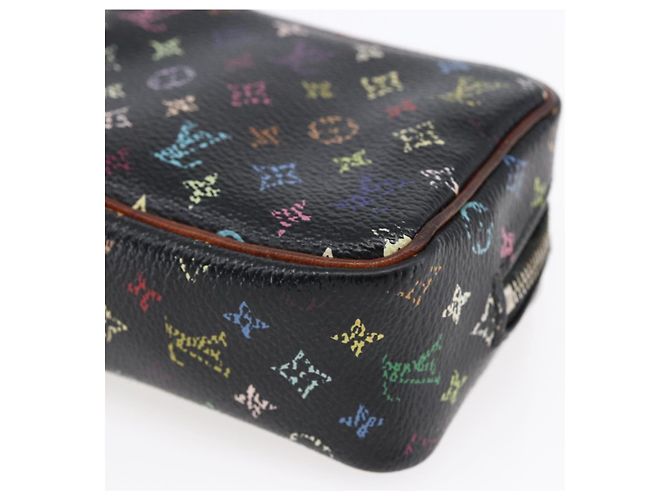 LOUIS VUITTON Pochette Wapity Monogram Multicolore Nera M58034 Auth 152412 Nero - vista 9