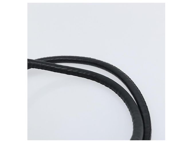 Céline Bolso Tote CELINE de nylon y cuero negro dorado Auth ep11537 - vista 8
