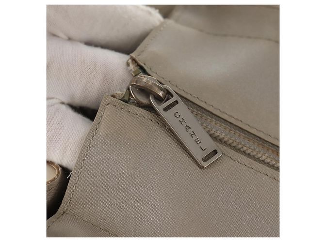 Bolsa Tote em Nylon CHANEL Sports Line 2way Cinza Prata CC Auth bs30392 Marrom - vista 23