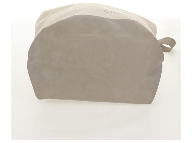 Bolsa Tote em Nylon CHANEL Sports Line 2way Cinza Prata CC Auth bs30392 Marrom - vista 6