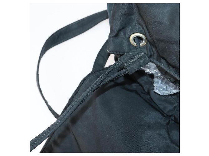 PRADA Backpack Nylon Black Silver Auth bs30542 Silvery - view 10