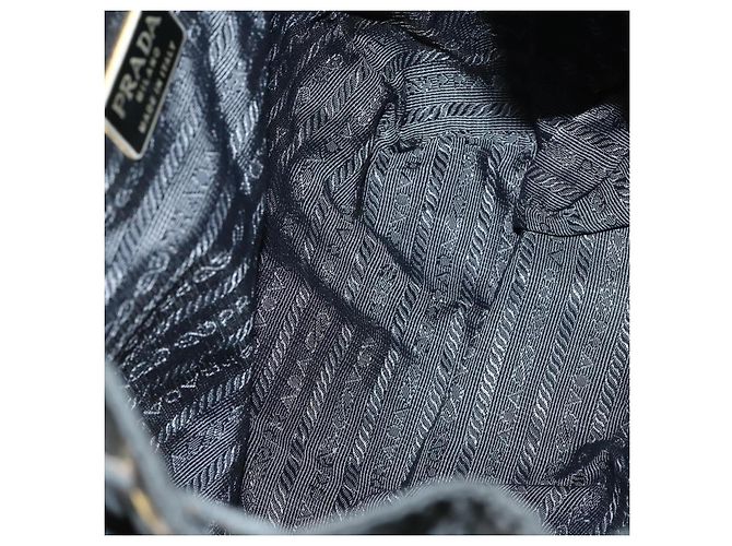 PRADA Backpack Nylon Black Silver Auth bs30542 Silvery - view 11