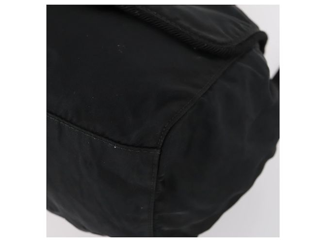 PRADA Backpack Nylon Black Silver Auth bs30542 Silvery - view 16