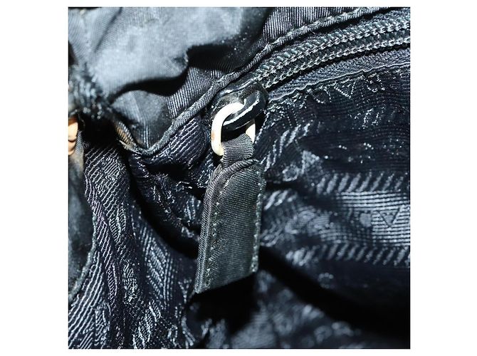 PRADA Backpack Nylon Black Silver Auth bs30542 Silvery - view 24