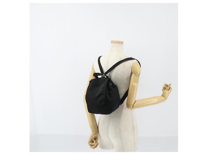 PRADA Backpack Nylon Black Silver Auth bs30542 Silvery - view 26