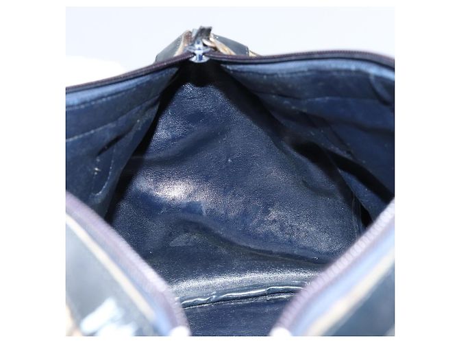 Borsa Boston in tela Trotter Christian Dior blu Auth bs30562 Blu navy - vista 19
