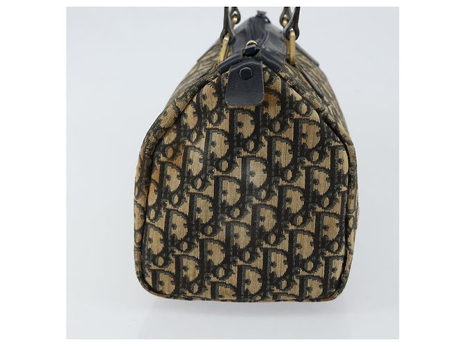 Borsa Boston in tela Trotter Christian Dior blu Auth bs30562 Blu navy - vista 3