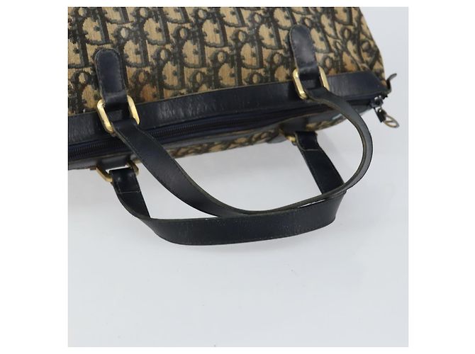 Borsa Boston in tela Trotter Christian Dior blu Auth bs30562 Blu navy - vista 7