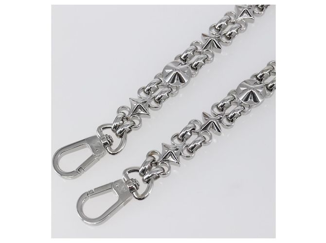 LOUIS VUITTON Cintura a Spalla in Catena Metal 23,6"" Argento LV Auth 150792 - vista 3