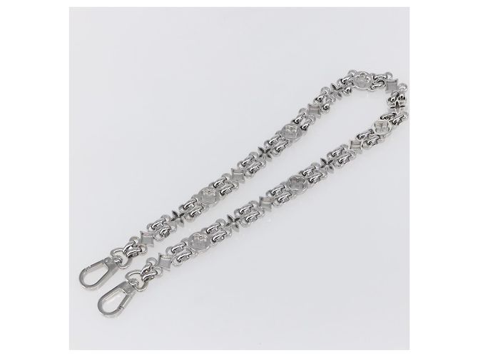 LOUIS VUITTON Cintura a Spalla in Catena Metal 23,6"" Argento LV Auth 150792 - vista 6