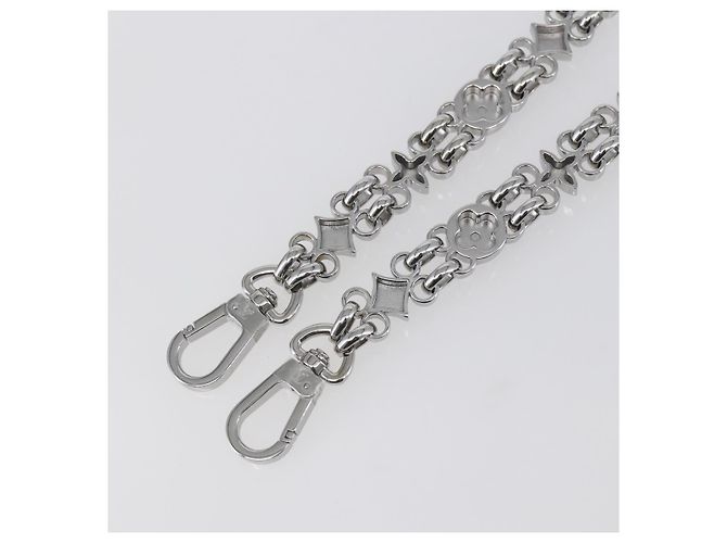 LOUIS VUITTON Cintura a Spalla in Catena Metal 23,6"" Argento LV Auth 150792 - vista 7