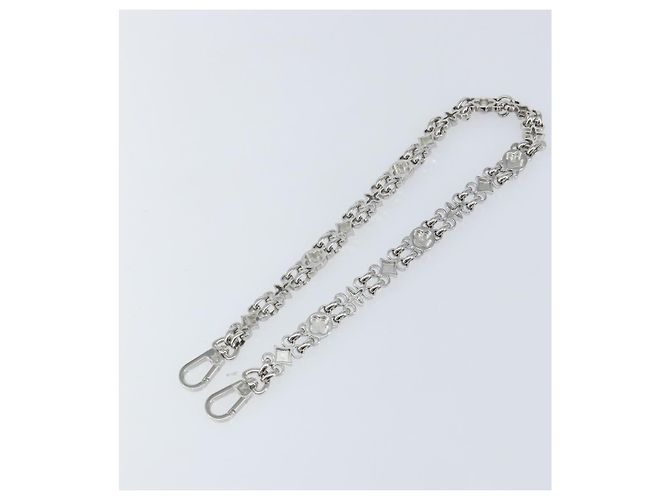 LOUIS VUITTON Chain Shoulder Strap metal 22"" Silver LV Auth 150794 Silvery - view 6