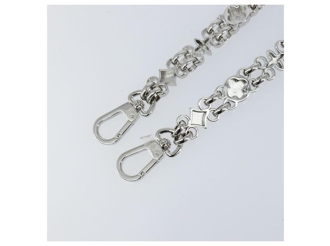 LOUIS VUITTON Chain Shoulder Strap metal 22"" Silver LV Auth 150794 Silvery - view 7