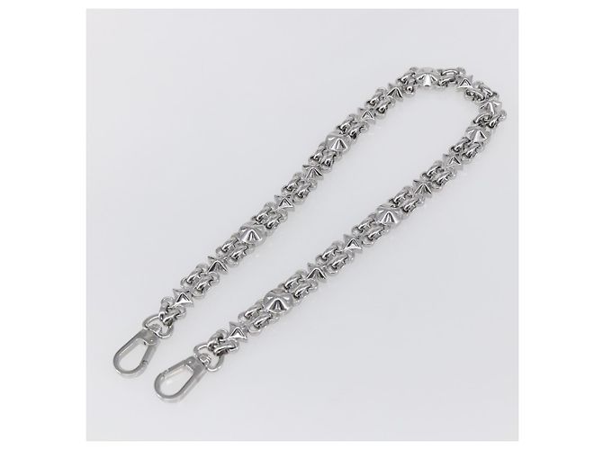 LOUIS VUITTON Cintura a Spalla in Catena Metal 23,6"" Argento LV Auth 150638 - vista 2