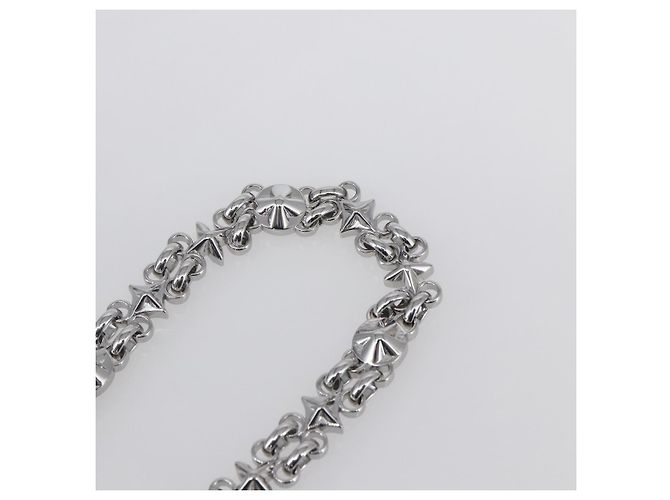LOUIS VUITTON Cintura a Spalla in Catena Metal 23,6"" Argento LV Auth 150638 - vista 5