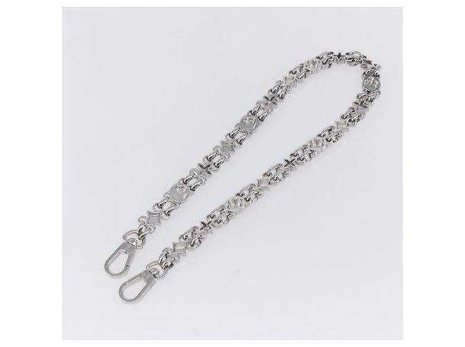 LOUIS VUITTON Cintura a Spalla in Catena Metal 23,6"" Argento LV Auth 150638 - vista 6