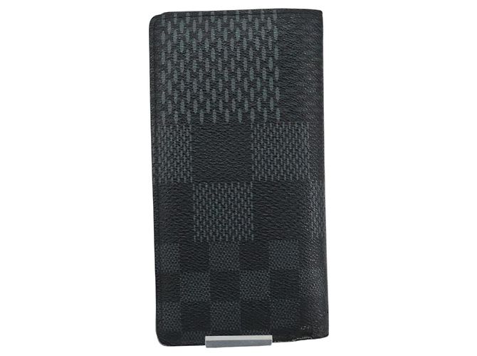 LOUIS VUITTON Brieftasche NM Brazza Damier Graphite N60435 Auth 146091 Damier ebene - Ansicht 2