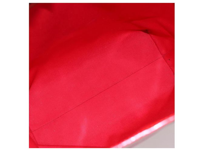 LOUIS VUITTON Monogram Vernis Reade MM Bolso de Mano Rojo M91086 LV Auth 150501 Roja - vista 11