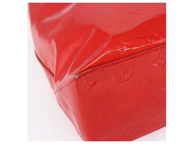LOUIS VUITTON Monogram Vernis Reade MM Bolso de Mano Rojo M91086 LV Auth 150501 Roja - vista 14