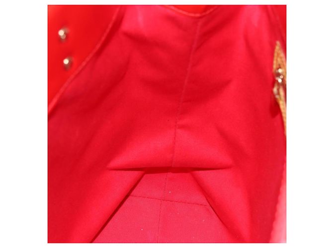 LOUIS VUITTON Monogram Vernis Reade MM Bolso de Mano Rojo M91086 LV Auth 150501 Roja - vista 19