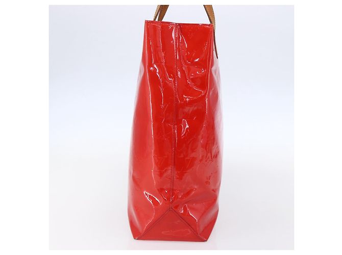 LOUIS VUITTON Monogram Vernis Reade MM Bolso de Mano Rojo M91086 LV Auth 150501 Roja - vista 4