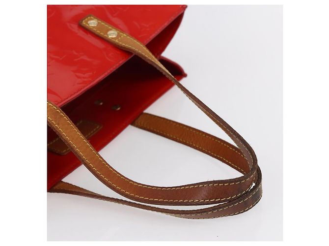LOUIS VUITTON Monogram Vernis Reade MM Bolso de Mano Rojo M91086 LV Auth 150501 Roja - vista 7