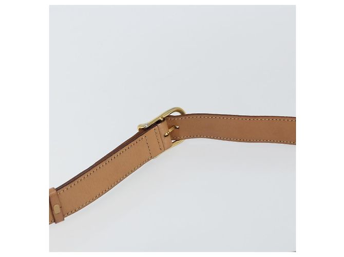 Céline Borsa a Spalla in Tela Macadam CELINE PVC Marrone Oro Auth ep11596 D'oro - vista 8