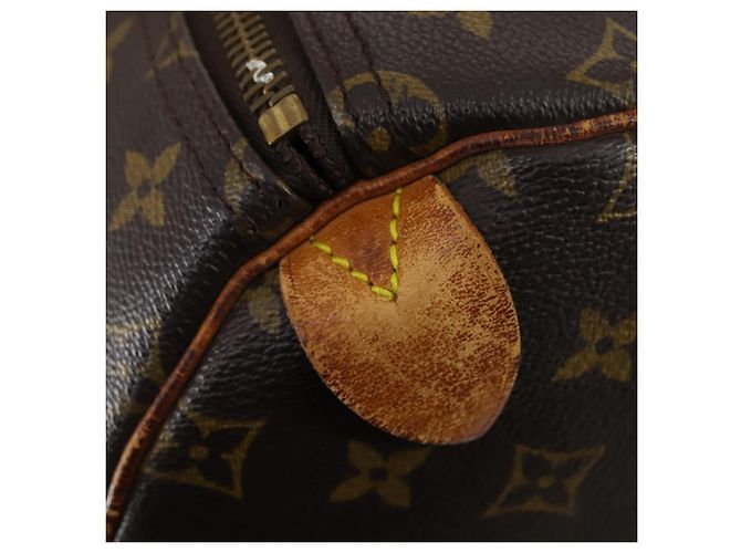 LOUIS VUITTON Borsa Boston Monogram Keepall 55 M41424 LV Auth 148740 Monogramma - vista 19