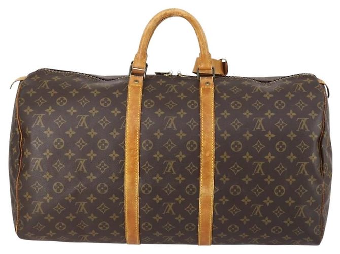 LOUIS VUITTON Borsa Boston Monogram Keepall 55 M41424 LV Auth 148740 Monogramma - vista 2