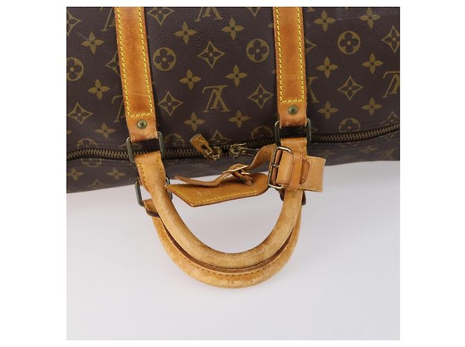 LOUIS VUITTON Borsa Boston Monogram Keepall 55 M41424 LV Auth 148740 Monogramma - vista 7
