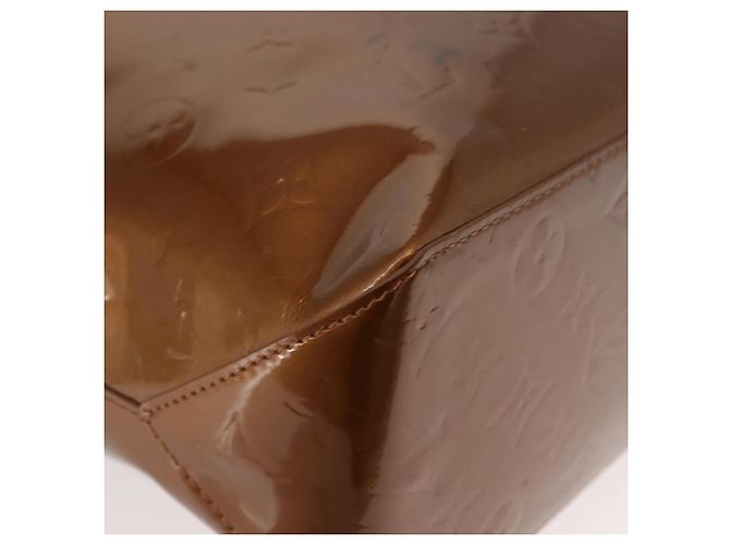 LOUIS VUITTON Monogram Vernis Reade MM Borsa a Mano Bronzo M91143 LV Auth 150433 - vista 15