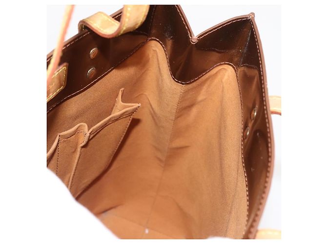 LOUIS VUITTON Monogram Vernis Reade MM Borsa a Mano Bronzo M91143 LV Auth 150433 - vista 18