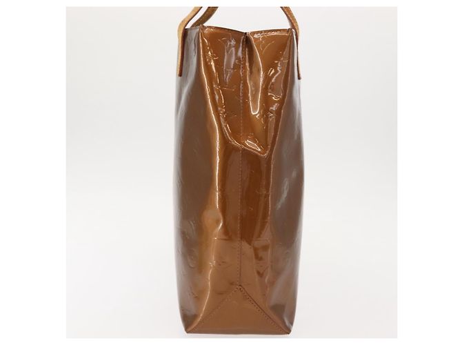 LOUIS VUITTON Monogram Vernis Reade MM Borsa a Mano Bronzo M91143 LV Auth 150433 - vista 5