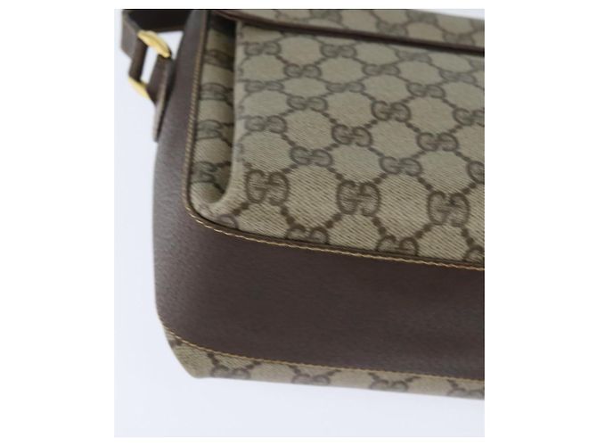 Borsa Sherry Line GG Supreme Web di GUCCI in PVC beige e oro 904 02 084 Auth 150380 D'oro - vista 16
