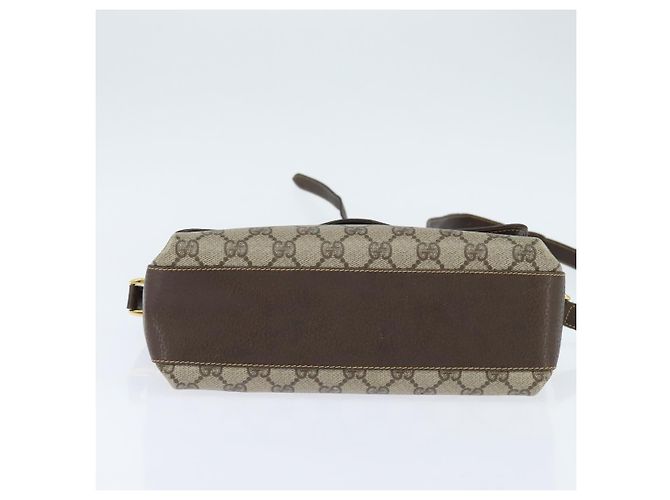 Borsa Sherry Line GG Supreme Web di GUCCI in PVC beige e oro 904 02 084 Auth 150380 D'oro - vista 5