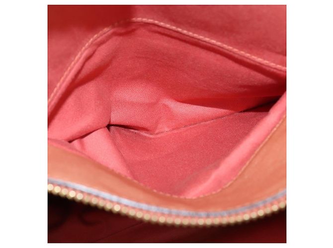 Chloé Bolsa de Mão Chloe Angie em Couro 2 em 1 Marrom Dourado Auth 150382 - vista 21