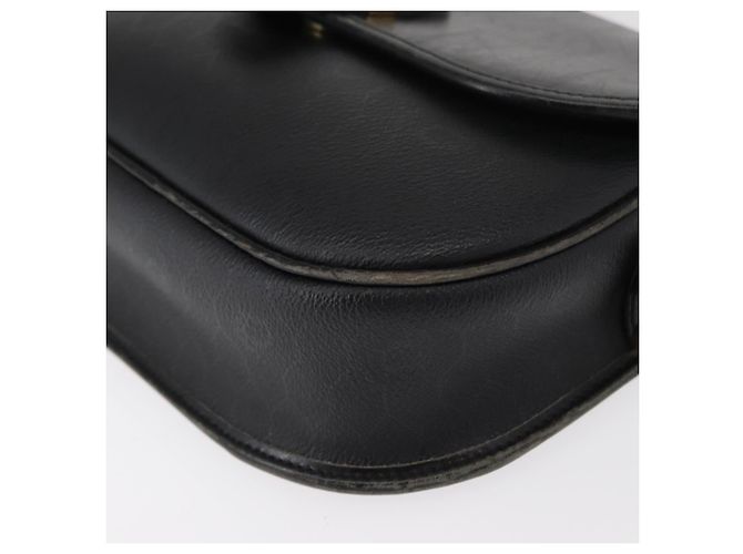 Borsa a spalla in tela a nido d'ape PVC nera e oro Christian Dior Auth ep11923 Nero D'oro - vista 14
