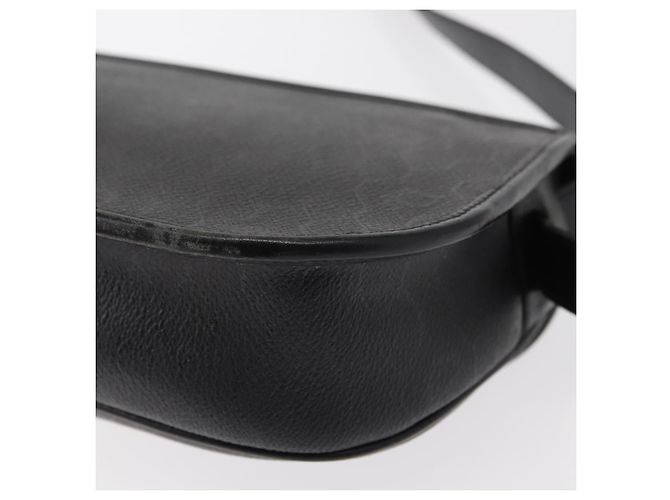 Borsa a spalla in tela a nido d'ape PVC nera e oro Christian Dior Auth ep11923 Nero D'oro - vista 16