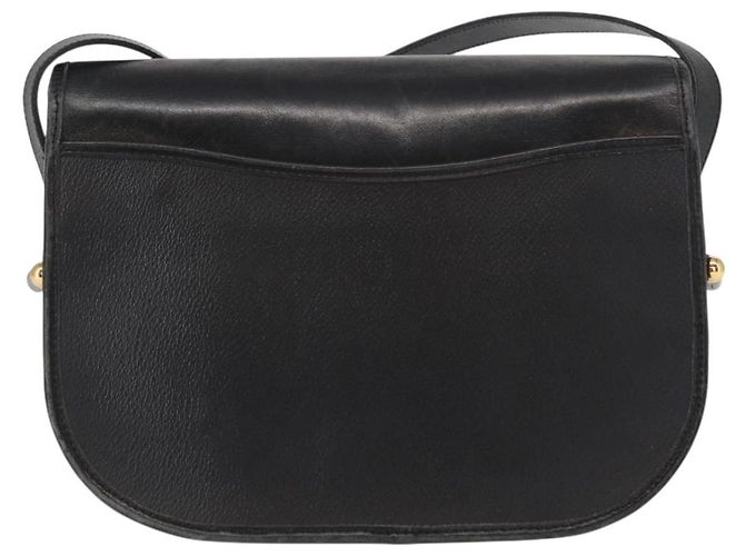Borsa a spalla in tela a nido d'ape PVC nera e oro Christian Dior Auth ep11923 Nero D'oro - vista 2