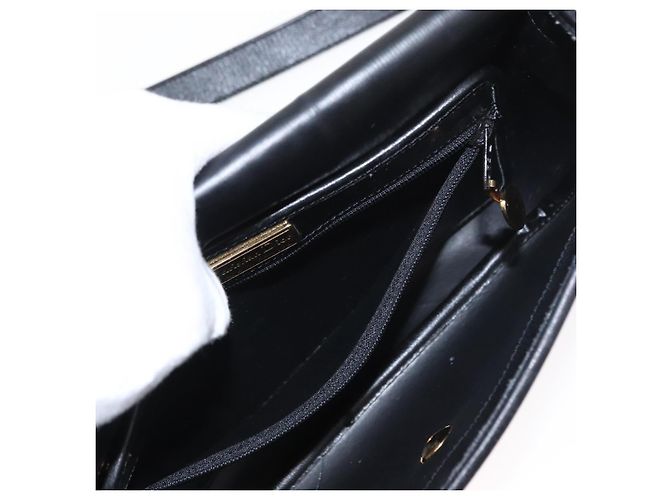 Borsa a spalla in tela a nido d'ape PVC nera e oro Christian Dior Auth ep11923 Nero D'oro - vista 21