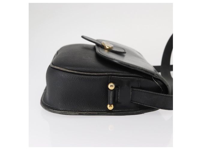 Borsa a spalla in tela a nido d'ape PVC nera e oro Christian Dior Auth ep11923 Nero D'oro - vista 3